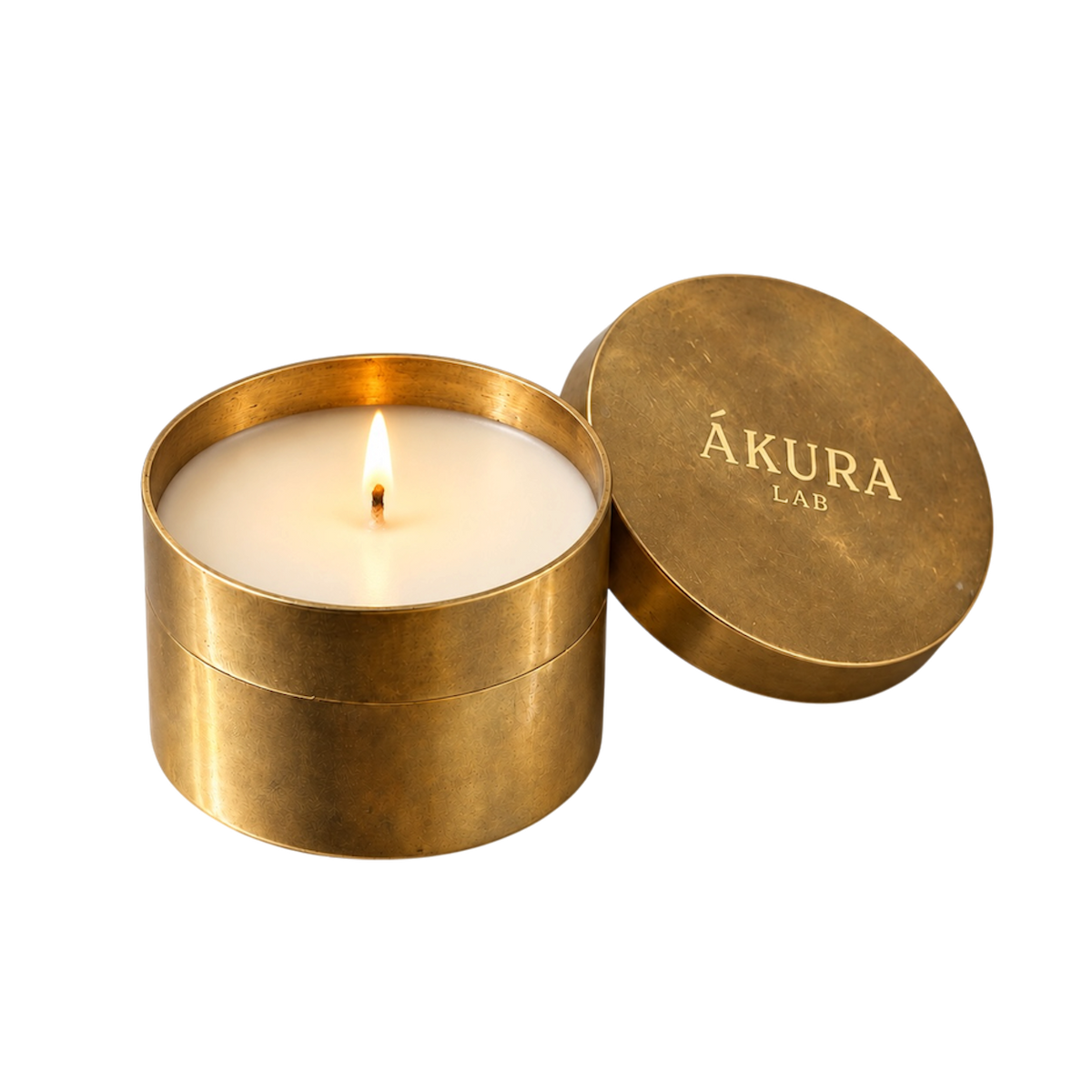 Vela Aromática — Metal Dourado