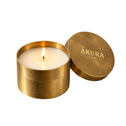 Vela Aromática — Metal Dourado